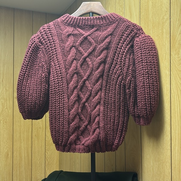 3/4 sleeve crew neck  sweater w/comfort stretch. - Picture 2 of 2